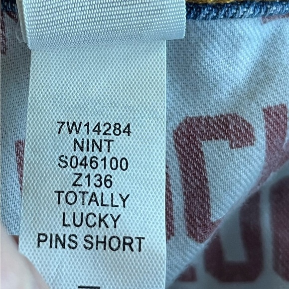 Lucky Brand Vintage Totally Lucky Pins High Rise denim short - Picture 12 of 14